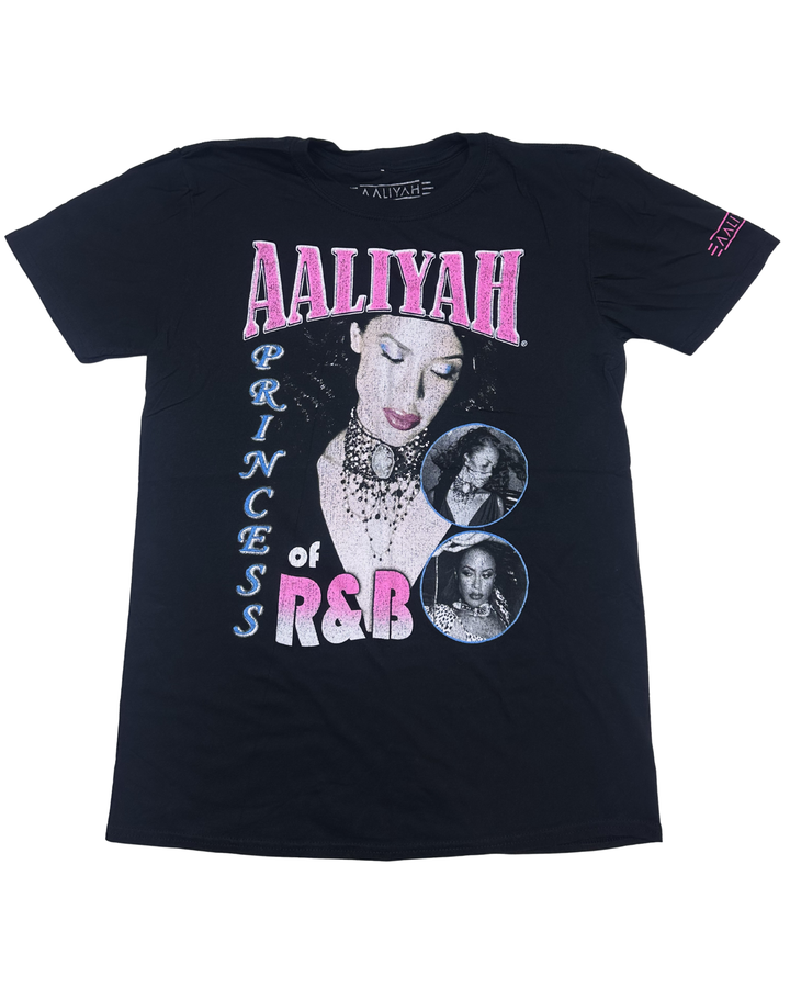 Aaliyah Princess of R&B Graphic T-Shirt (medium)