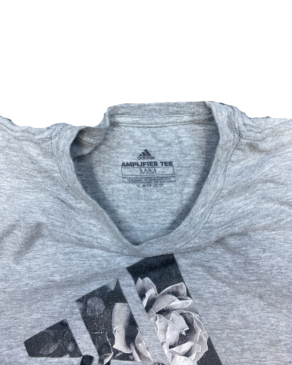 Adidas Amplifier Tee Floral Logo T-Shirt (Medium)