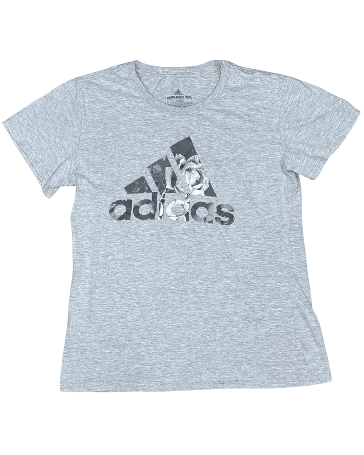Adidas Amplifier Tee Floral Logo T-Shirt (Medium)