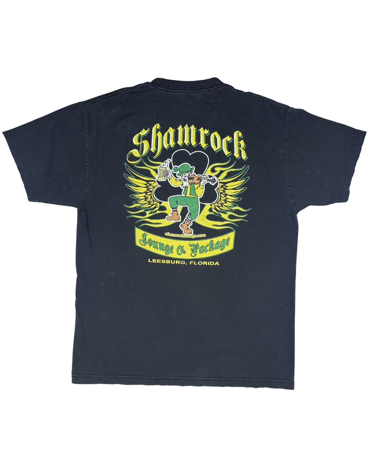 Shamrock Lounge & Package Leesburg Florida Graphic T-Shirt (Large)