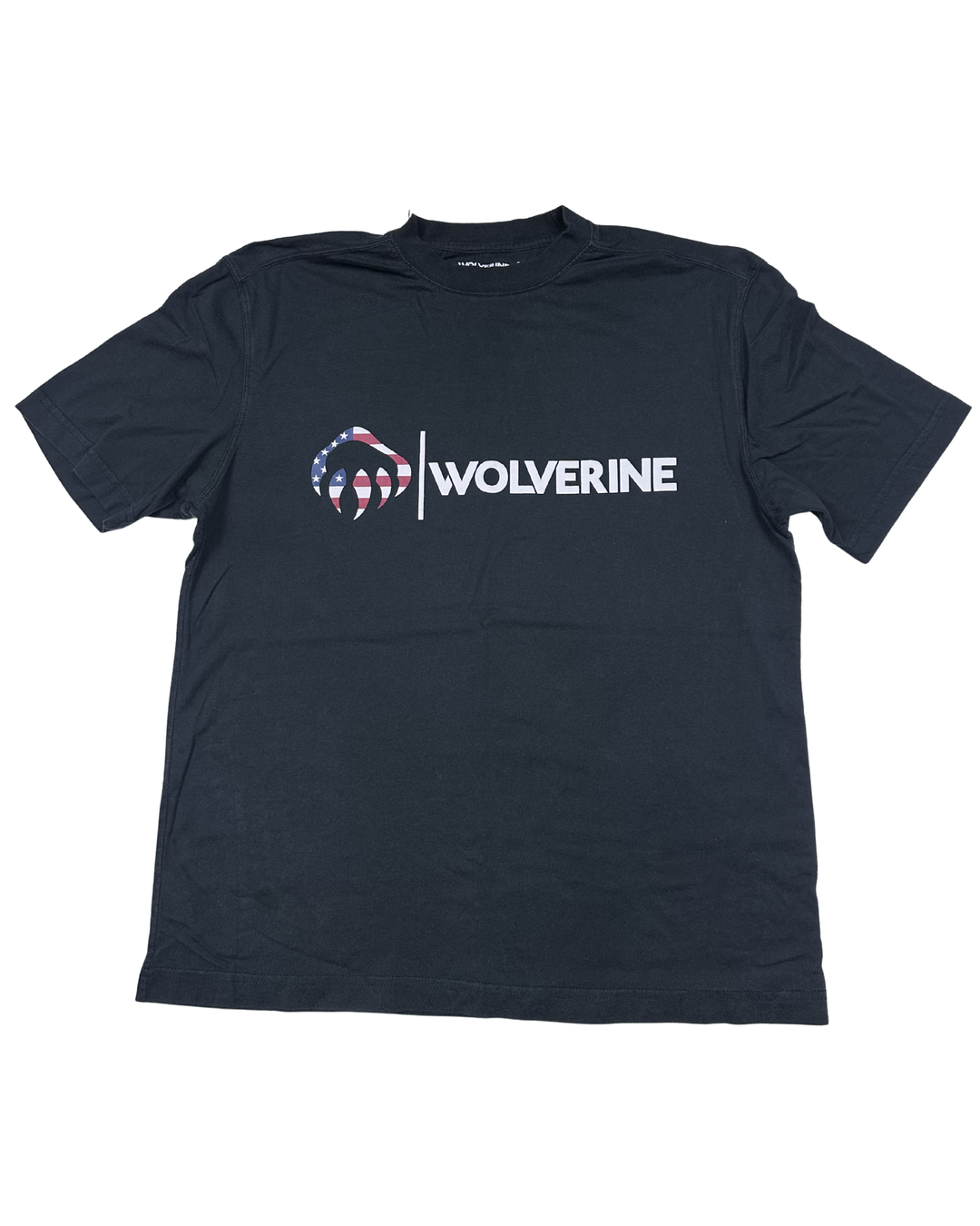 Wolverine American Flag Logo Graphic T-Shirt (large)