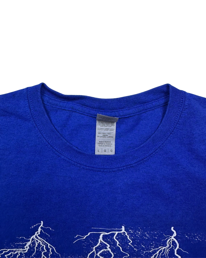 Seattle Skyline Lightning Graphic T-Shirt (large)