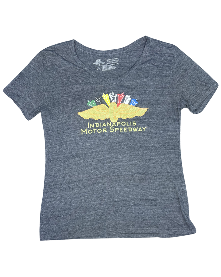 Indianapolis Motor Speedway V-Neck T-Shirt Women's (XL)