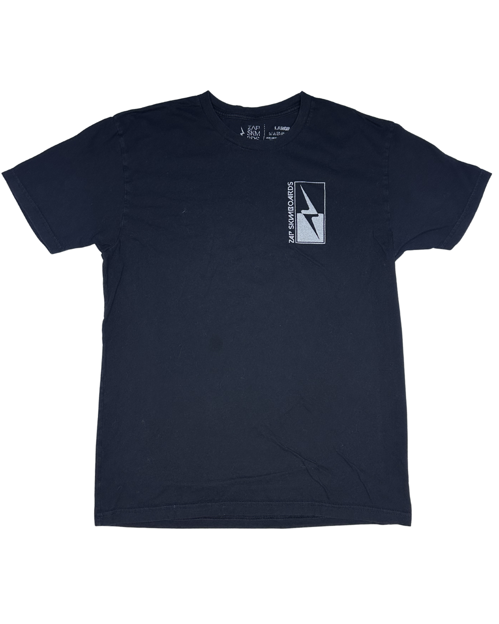 Zap Skimboards Lightning Bolt Logo T-Shirt (Large)