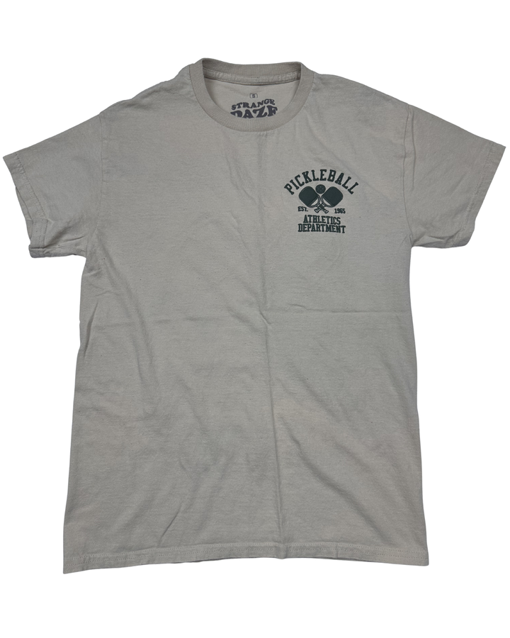 Strange Daze Pickleball Athletics Department Pocket T-Shirt (small)