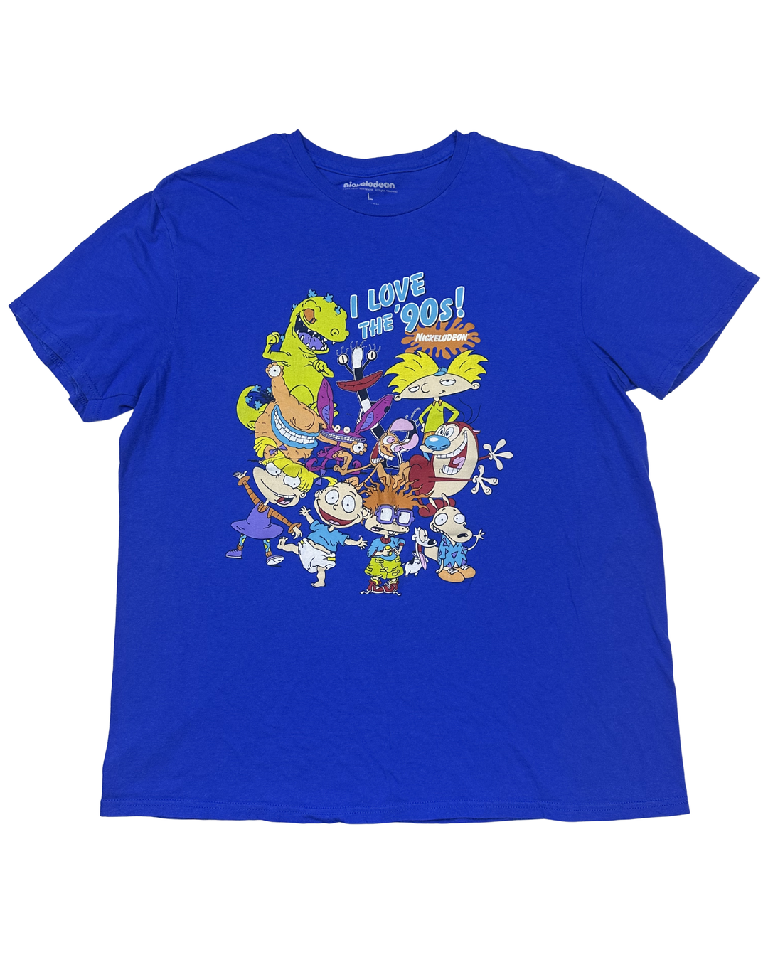 Nickelodeon I Love the 90s Characters Graphic T-Shirt (Large)