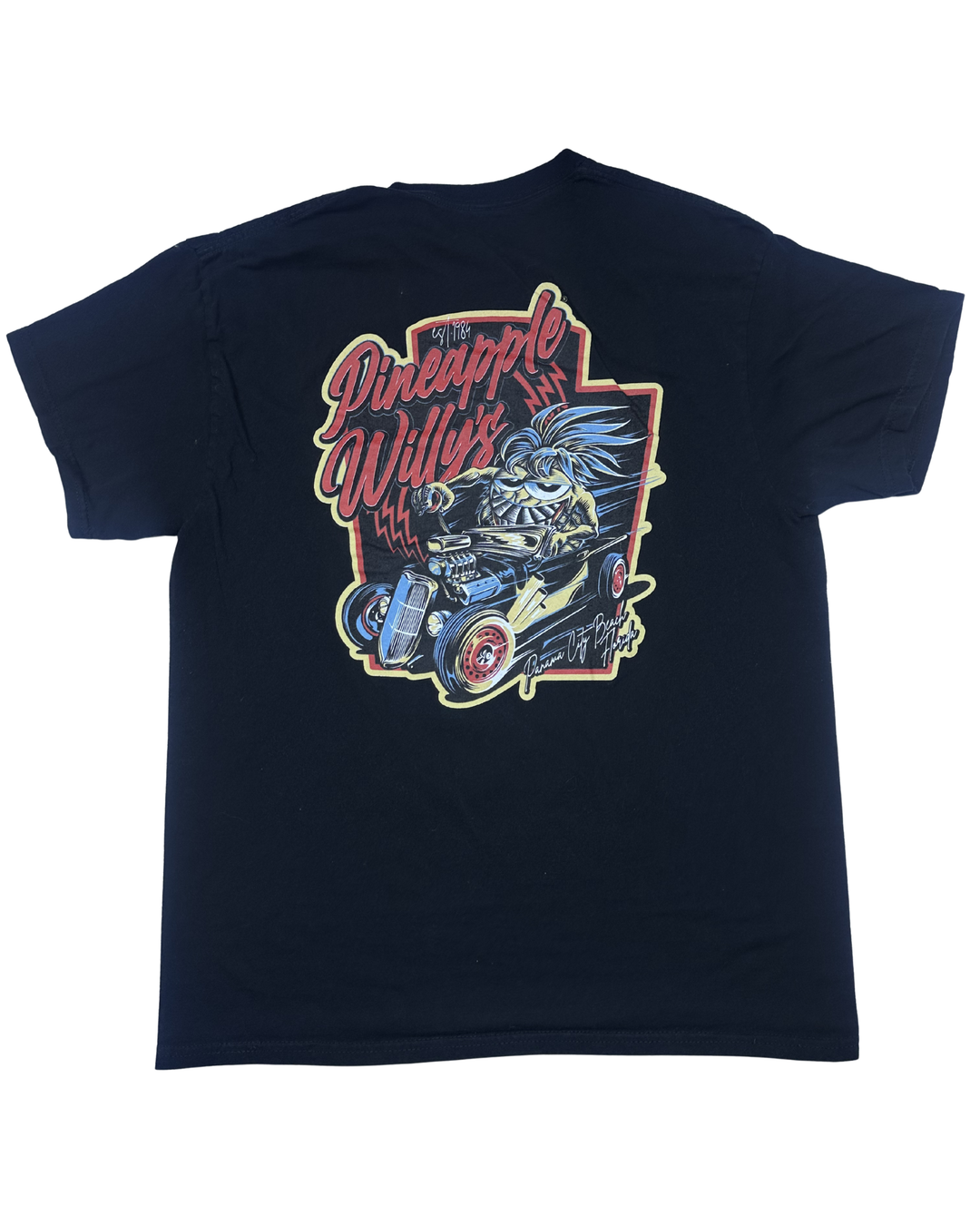 Pineapple Willy's Panama City Beach Graphic T-Shirt (Large)