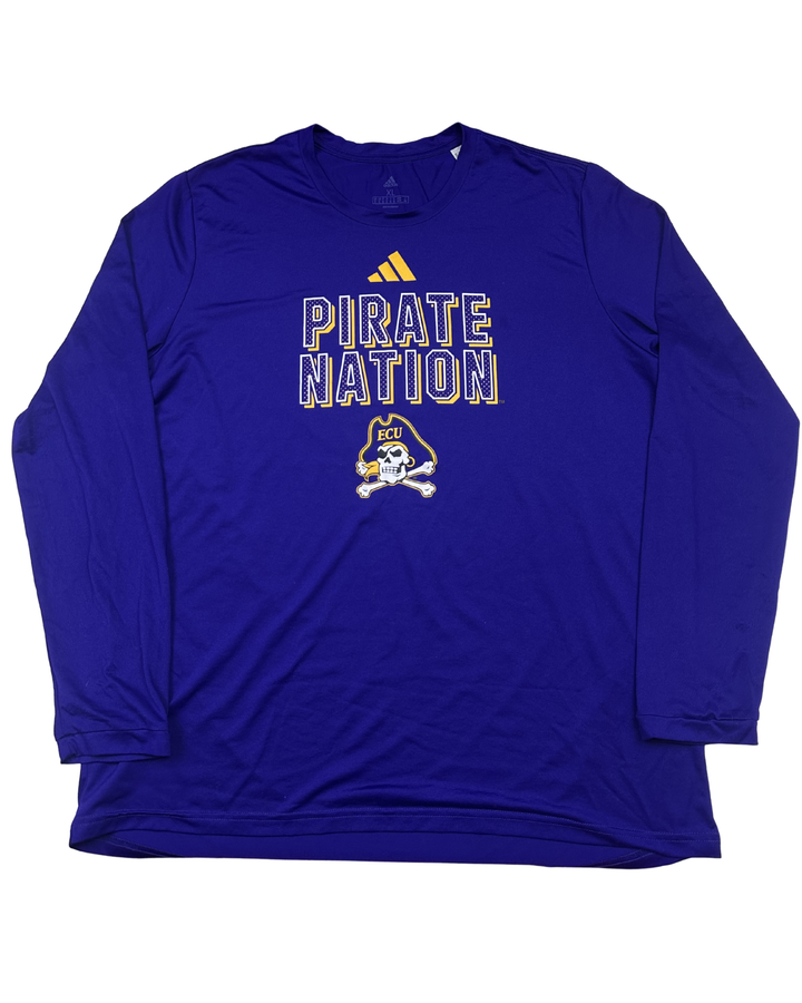 Adidas ECU Pirates Pirate Nation Long Sleeve T-Shirt (X-Large)
