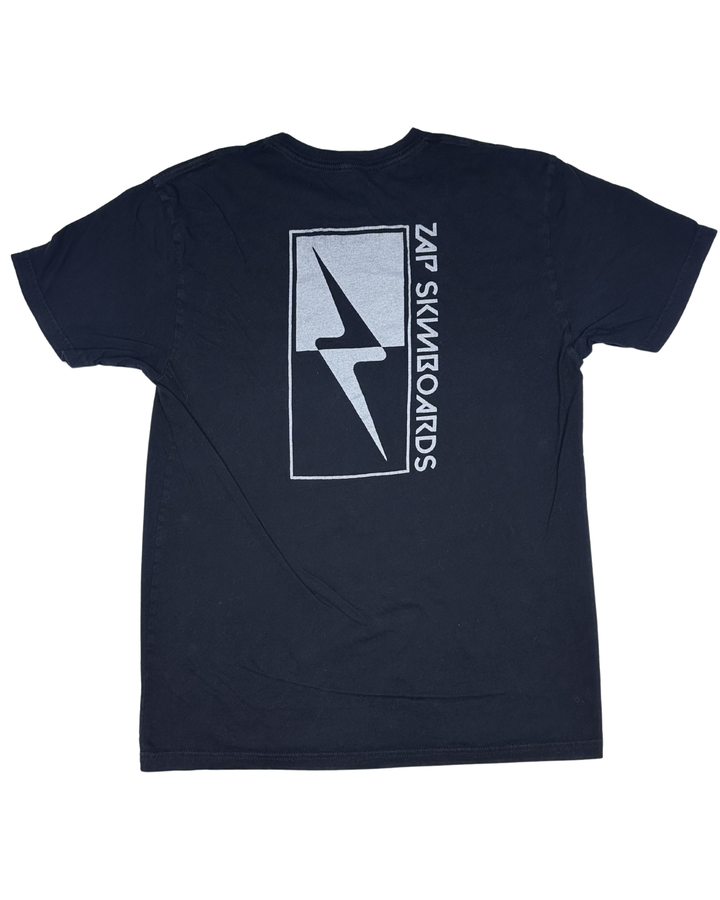 Zap Skimboards Lightning Bolt Logo T-Shirt (Large)