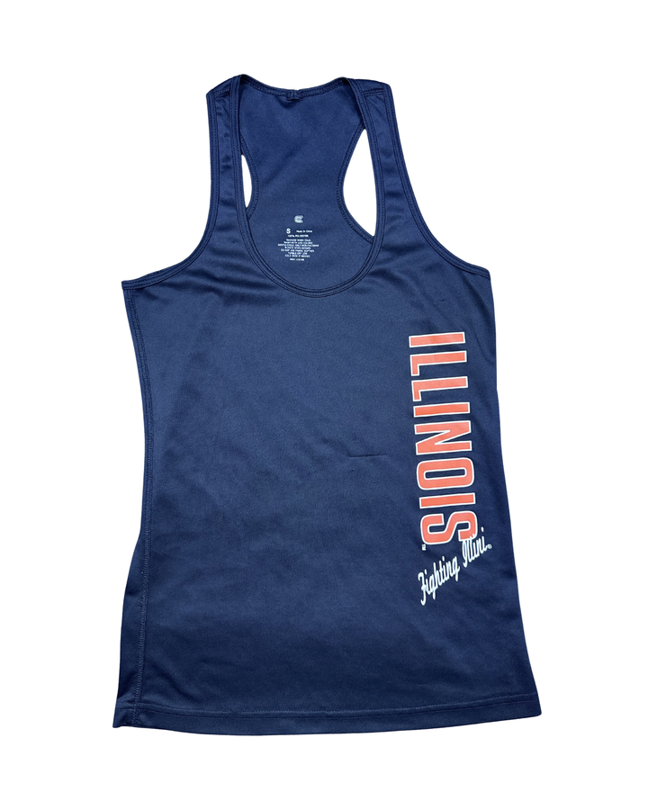 Illinois Fighting Illini Racerback Tank Top - Front
