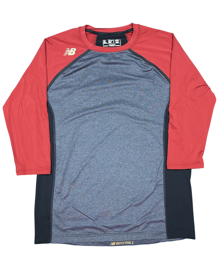New Balance Baseball 3/4 Sleeve Performance Shirt (Large)