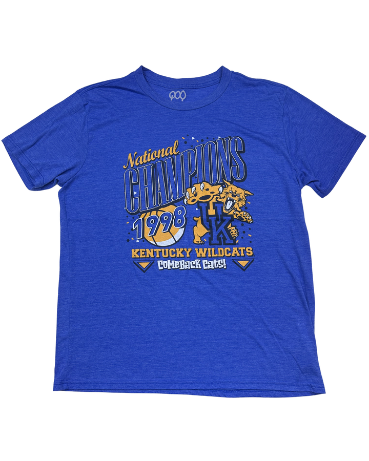 Kentucky Wildcats 1998 National Champions Comeback Cats Graphic T-Shirt (Medium)