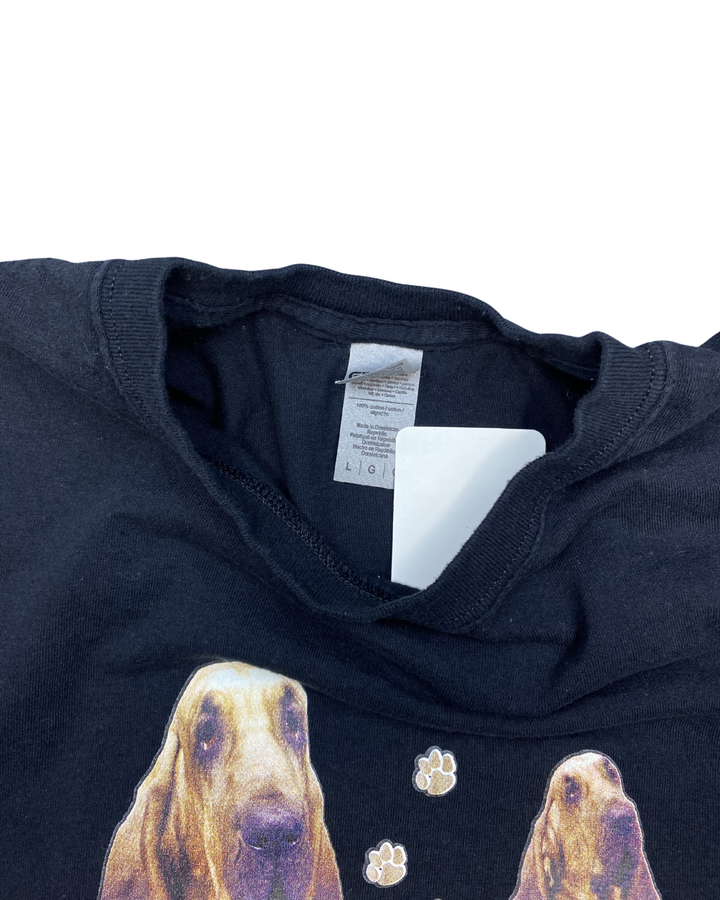"If It's Not a Bloodhound It's Just a Dog" Novelty Graphic T-Shirt (Large)