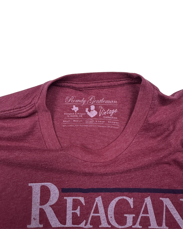 Rowdy Gentleman Reagan Bush '84 Graphic T-Shirt (Medium)