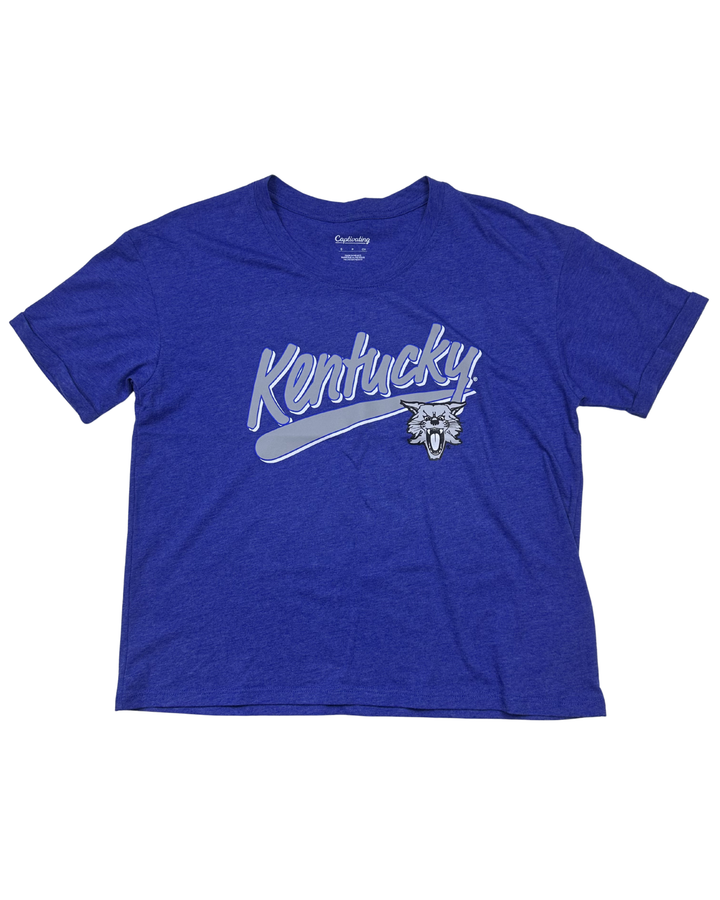 Captivating Kentucky Wildcats Script Graphic T-Shirt (Small)