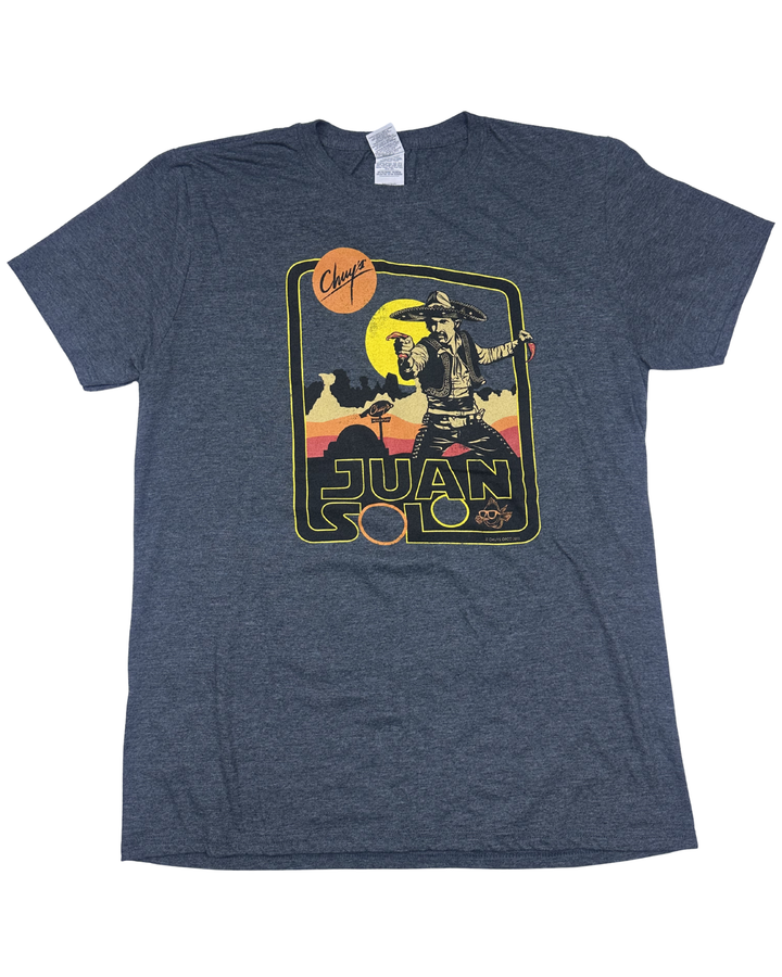 Chuy's Juan Solo Star Wars Parody Graphic T-Shirt (medium)