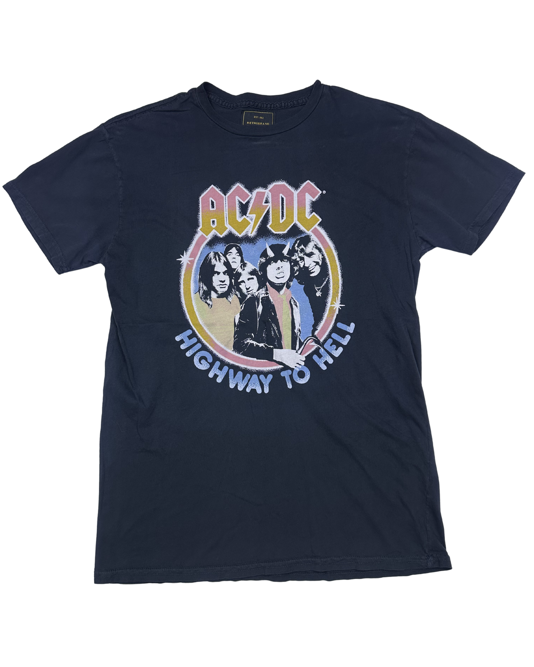 Retrobrand AC/DC Highway to Hell Graphic T-Shirt (Medium)