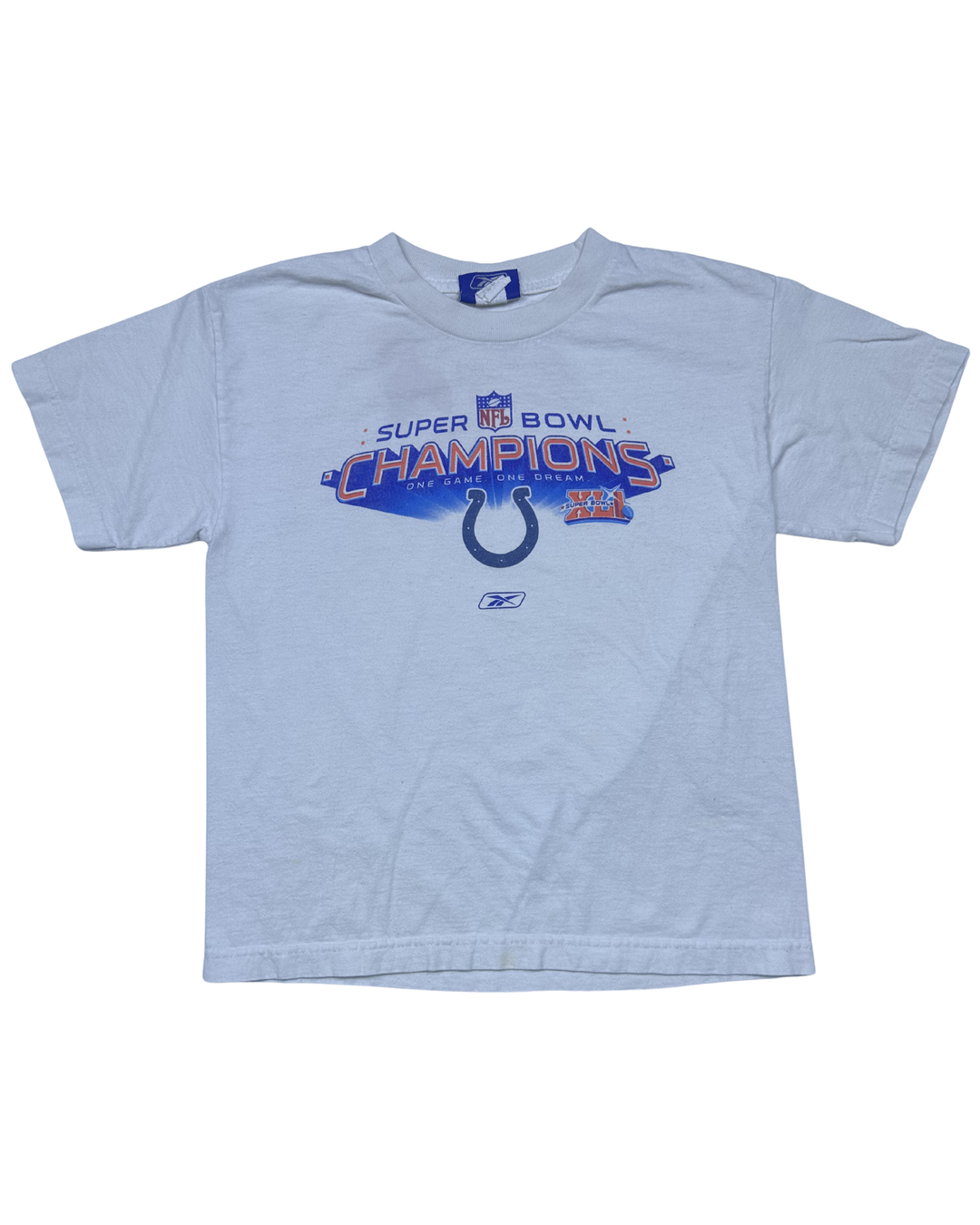 Reebok Indianapolis Colts Super Bowl XLI Champions Graphic T-Shirt (Large)