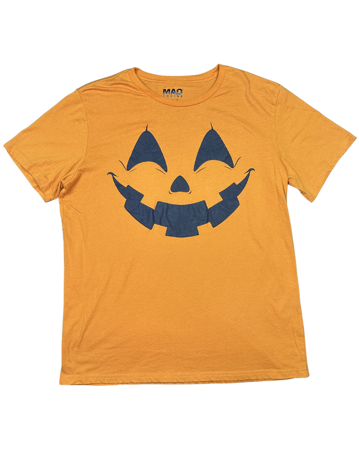 Mad Engine Jack-O'-Lantern Face Halloween T-Shirt (XL)