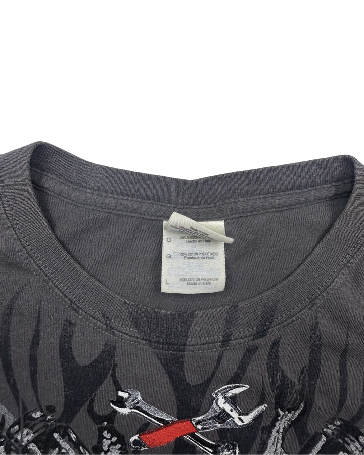 Snap-On Motorcycle Winged Skull Graphic T-Shirt (large)