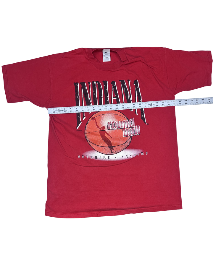 Indiana Round Ball Basketball Graphic T-Shirt (Large)