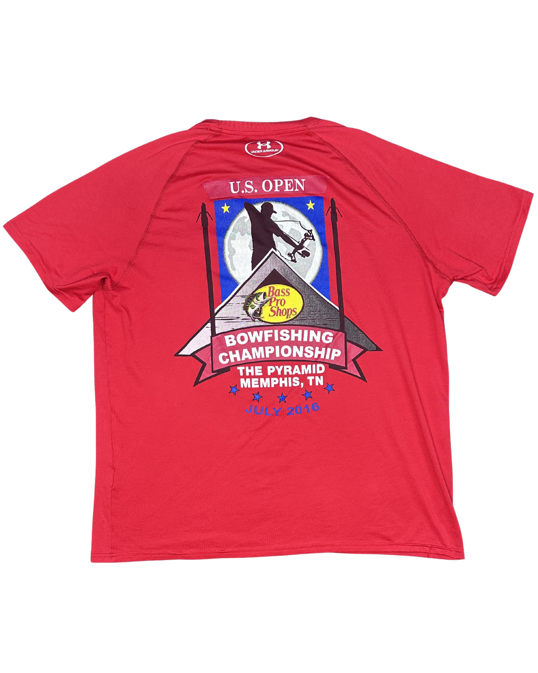 Bass Pro Shops Under Armour U.S. Open Bowfishing Championship Graphic T-Shirt (Large)