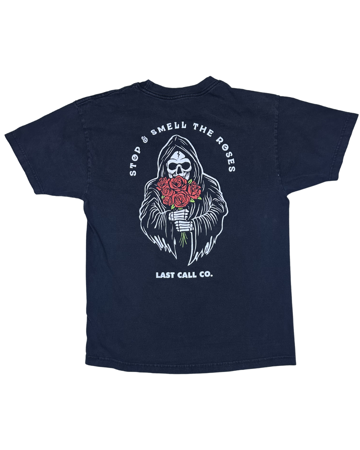 Last Call Co. Stop and Smell the Roses Graphic T-Shirt (Large)
