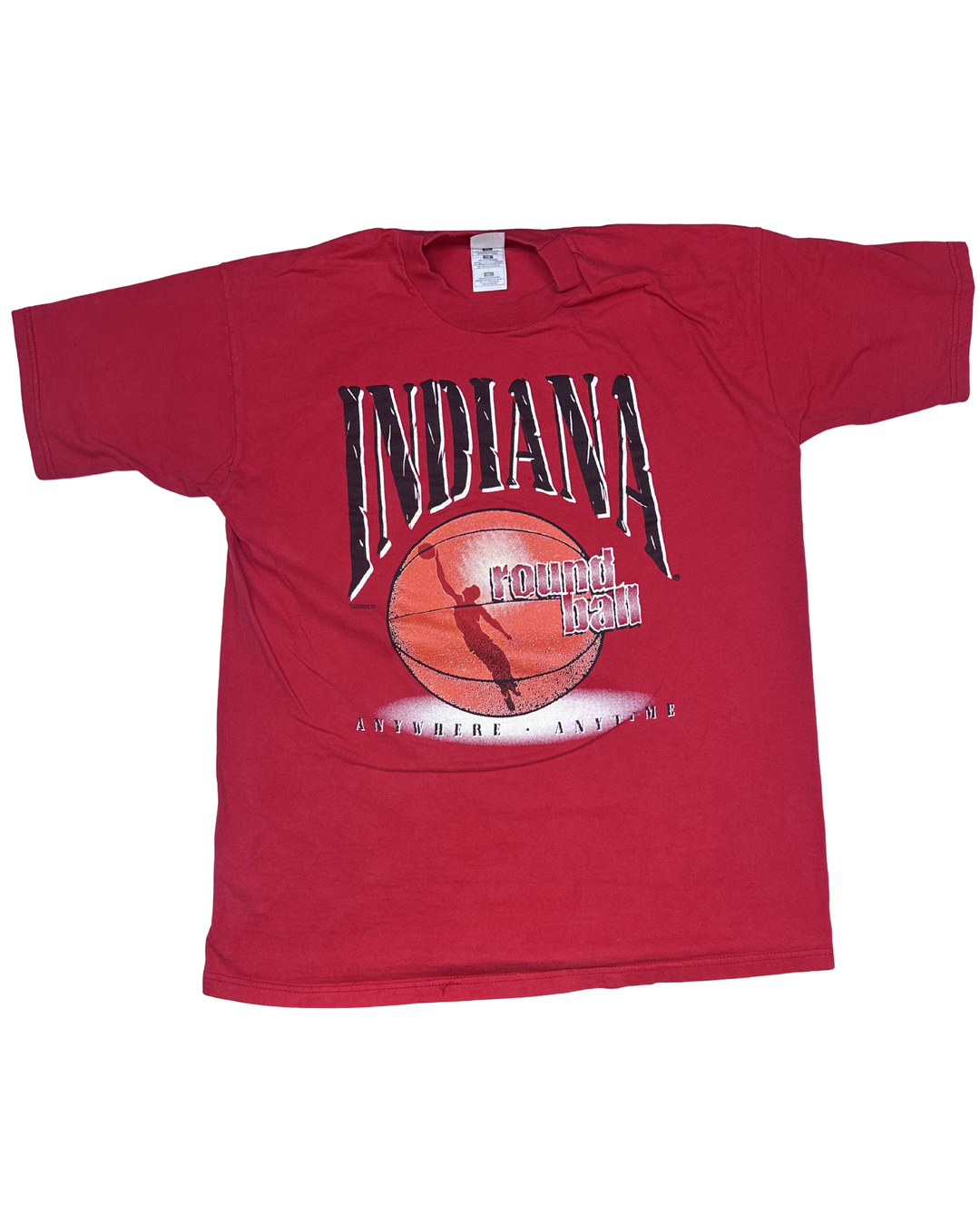 Indiana Round Ball Basketball Graphic T-Shirt (Large)