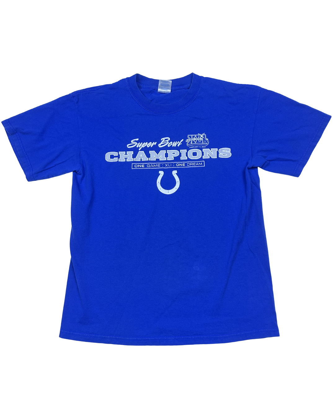 Indianapolis Colts Super Bowl XLI Champions Graphic T-Shirt (Medium)