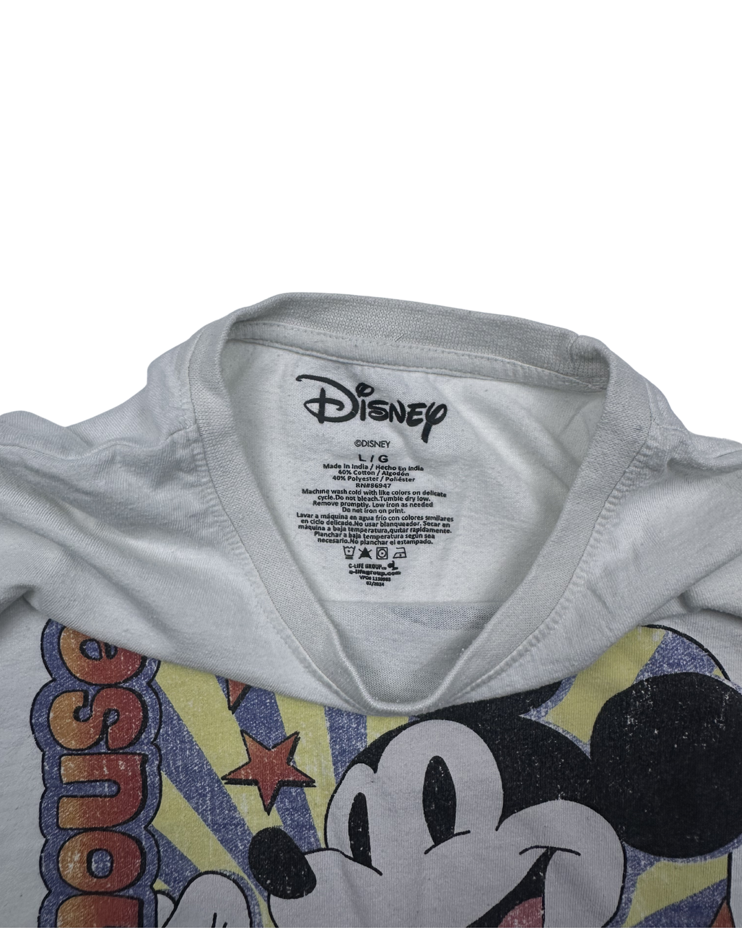 Disney Mickey Mouse Retro Graphic T-Shirt (large)