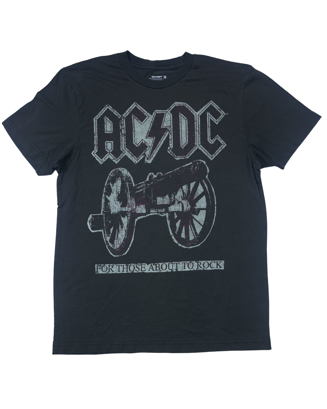 Old Navy AC/DC For Those About to Rock Graphic T-Shirt (Medium)