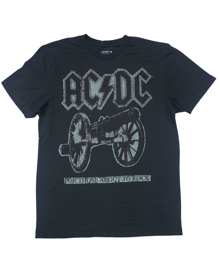 Old Navy AC/DC For Those About to Rock Graphic T-Shirt (Medium)