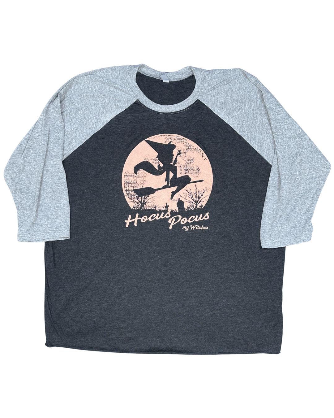 Disney Hocus Pocus My Witches Raglan 3/4 Sleeve T-Shirt (Large)