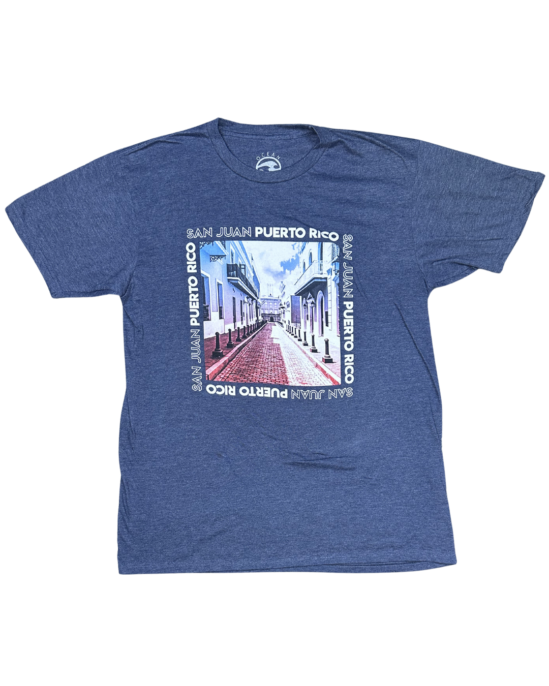 Ocean Current San Juan Puerto Rico Graphic T-Shirt (Large)