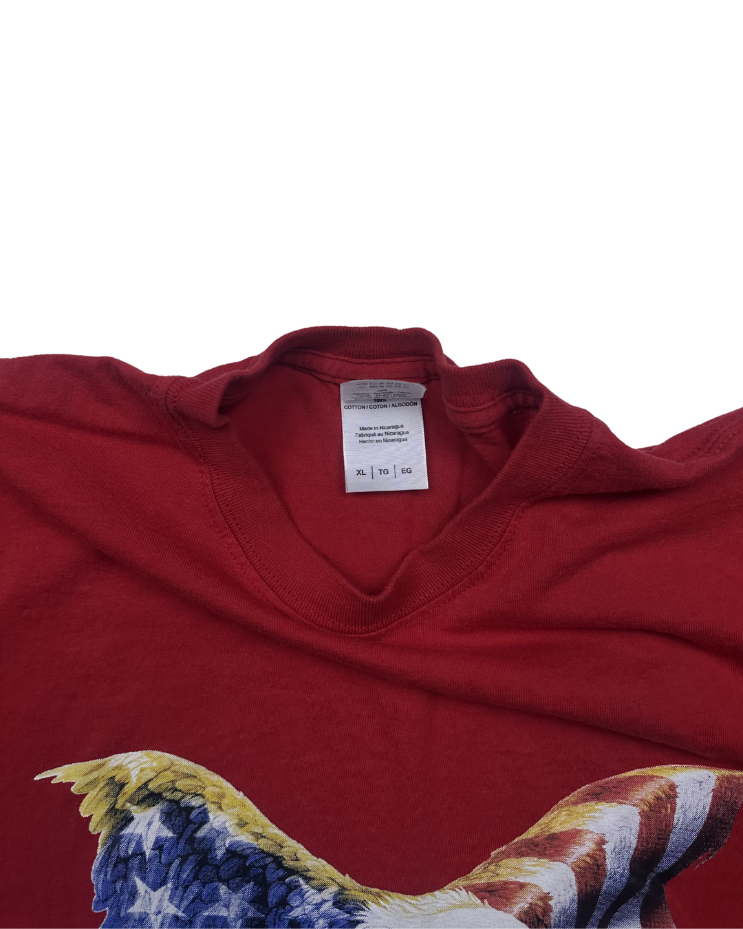 American Flag Bald Eagle Graphic T-Shirt (XL)