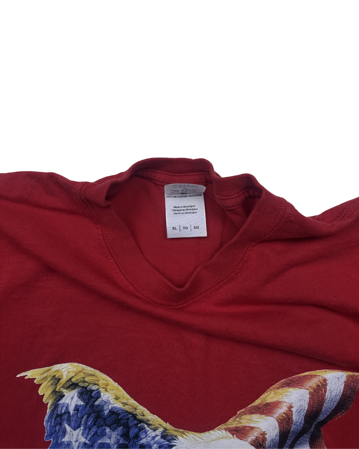 American Flag Bald Eagle Graphic T-Shirt (XL)