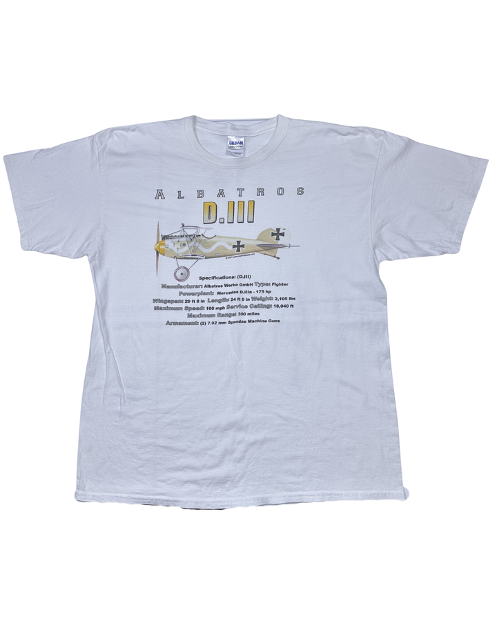 Albatros D.III WWI Airplane Graphic T-Shirt (xl)