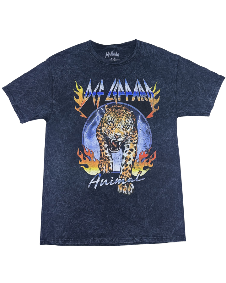 Def Leppard Animal Mineral Wash Graphic T-Shirt (medium)