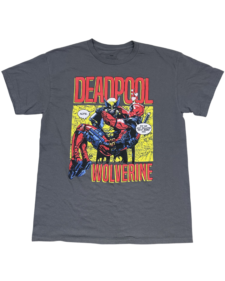 Deadpool & Wolverine Comic Graphic T-Shirt (medium)