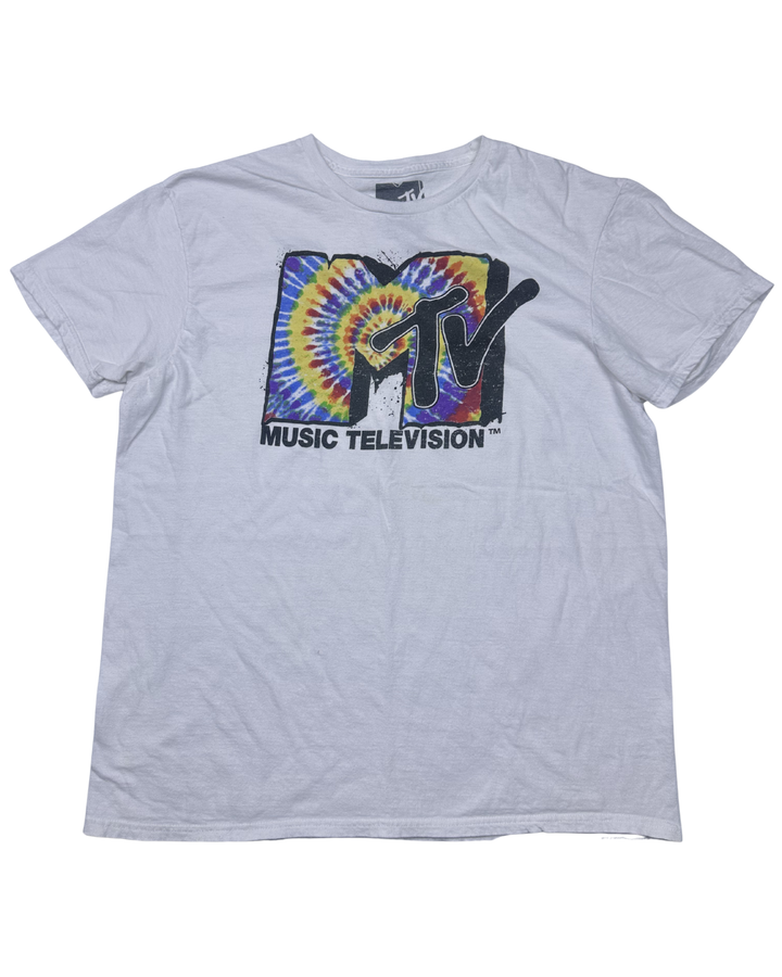 MTV Music Television Tie-Dye Graphic T-Shirt (large)