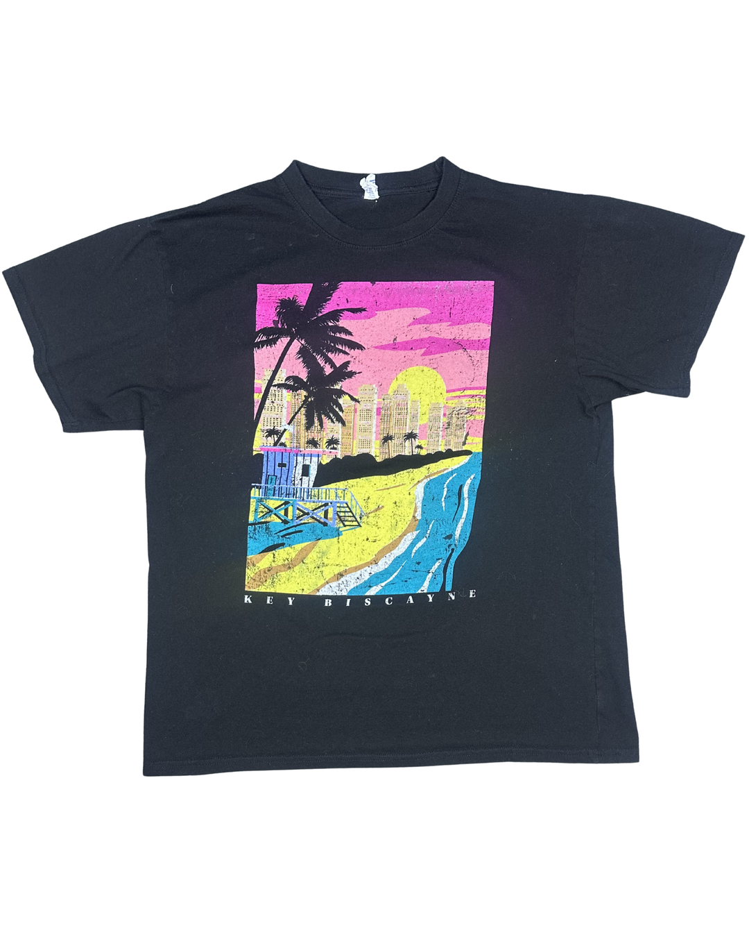 Key Biscayne Florida Beach Graphic T-Shirt