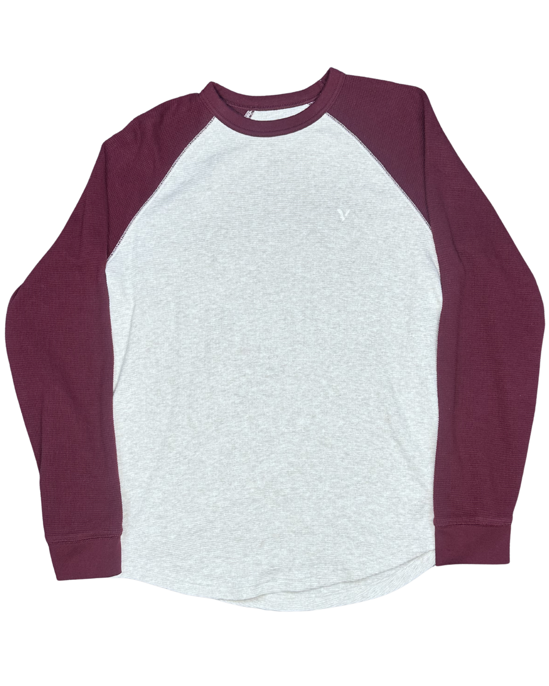American Eagle Outfitters Thermal Henley Long Sleeve T-Shirt (Medium)