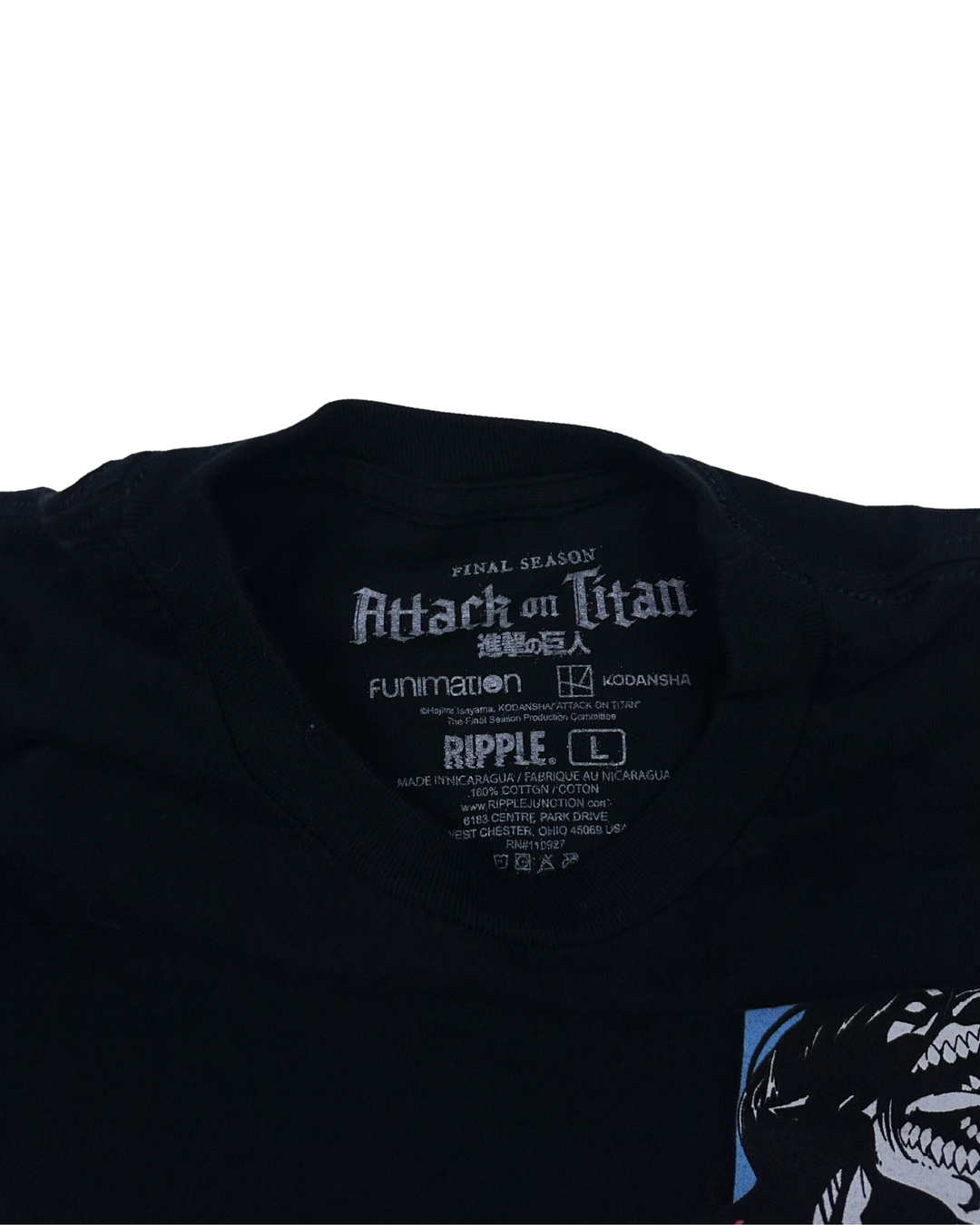 Attack on Titan Final Season Graphic T-Shirt (large)
