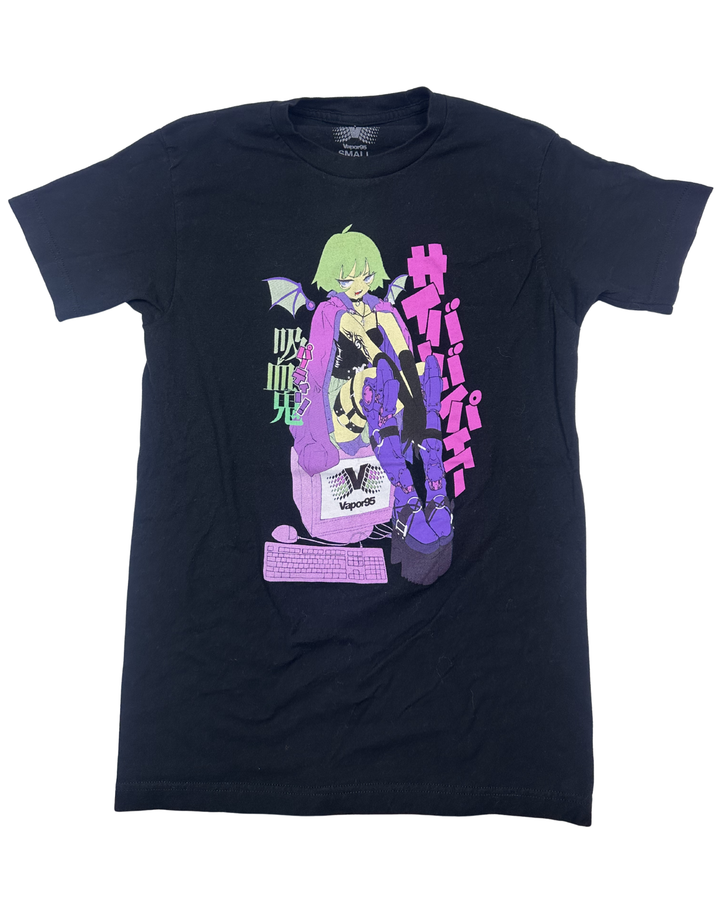 Vapor95 Anime Vampire Girl Graphic T-Shirt (small)