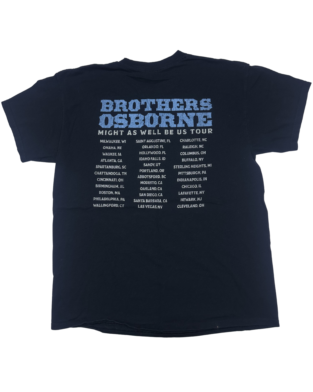Brothers Osborne Might As Well Be Us Tour Band T-Shirt (medium)