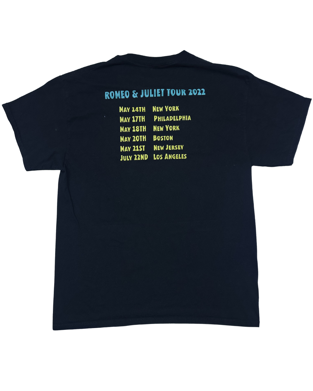 Ryan Adams Cat Man Romeo and Juliet Tour Graphic T-Shirt (Large)