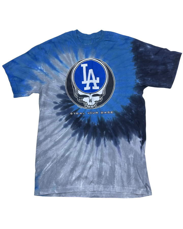 LA Dodgers Grateful Dead Steal Your Base Tie-Dye T-Shirt (medium)