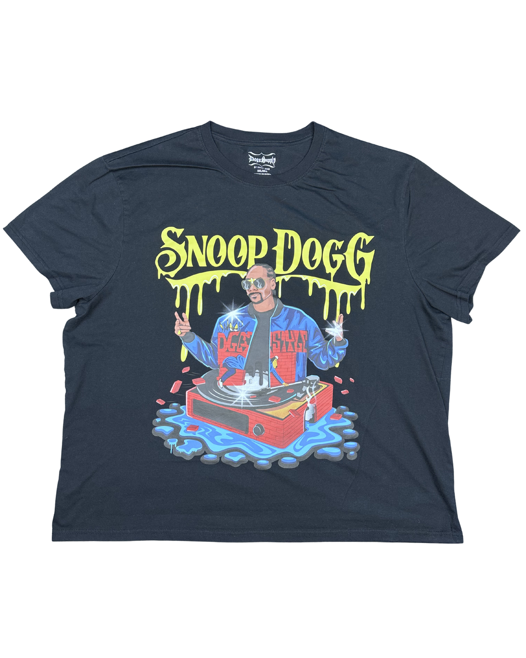 Snoop Dogg Dogg Supply DJ Turntable Graphic T-Shirt (3XL)