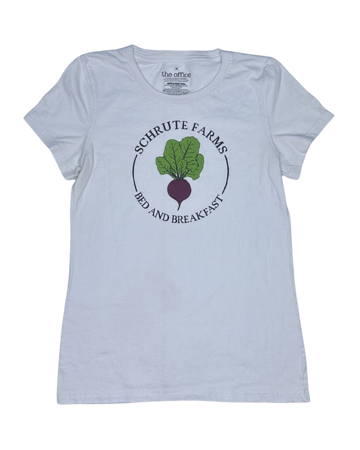 The Office Schrute Farms Bed and Breakfast Graphic T-Shirt Women's (Medium)