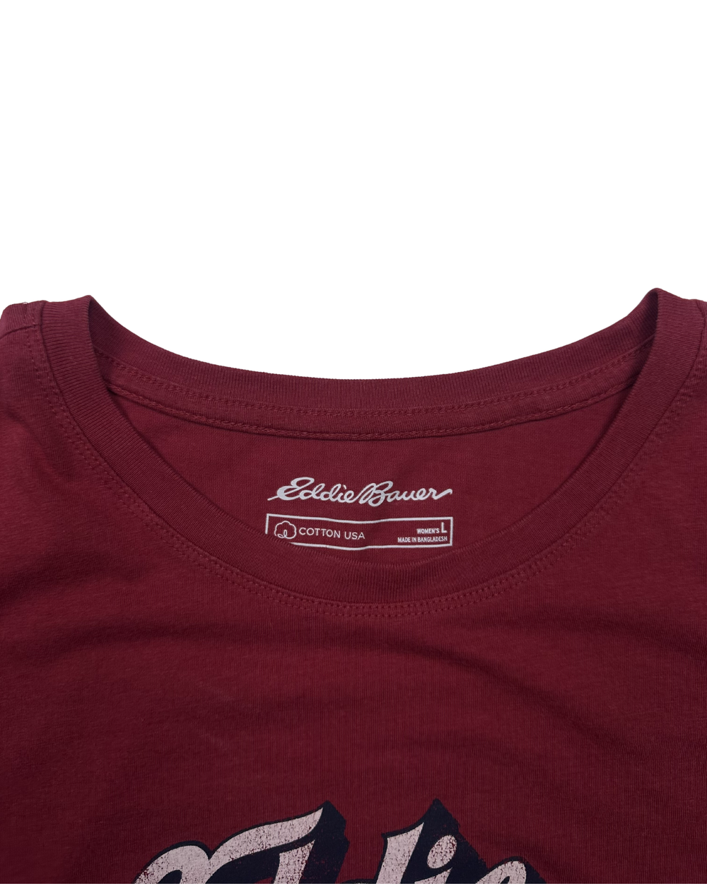 Eddie Bauer Script Logo T-Shirt Women's (Large)